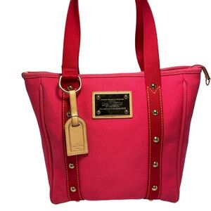 Louis Vuitton Pink Antigua Cabas MM Shoulder Bag Tote
